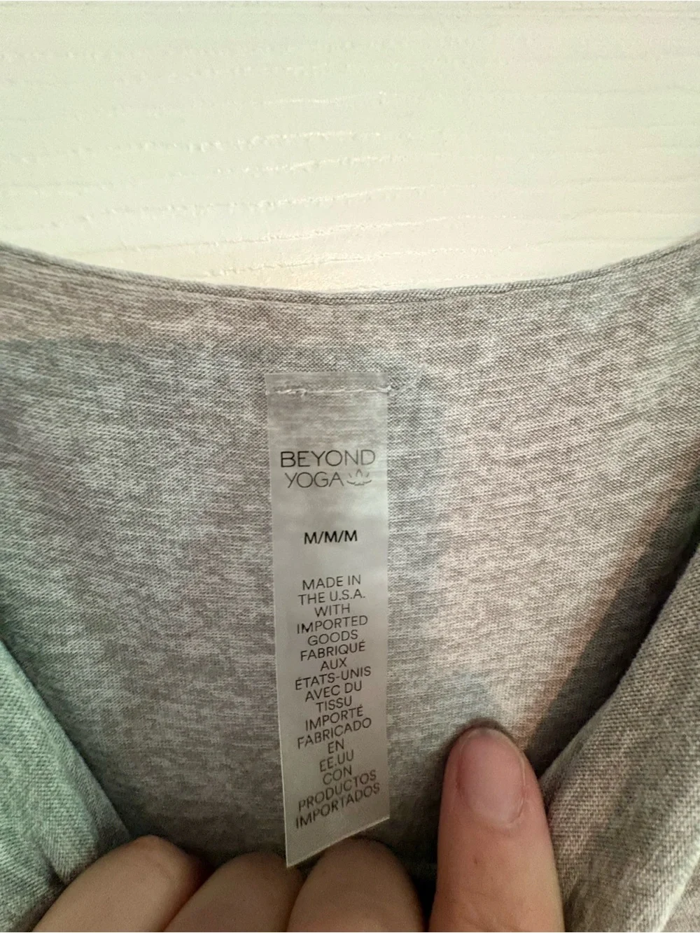 Beyond Yoga Heather Gray Midi Square Neck Dress
